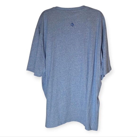 Ocean + Coast Jasper Short Sleeve Henley in Bluetifil 3XLT - Picture 5 of 5